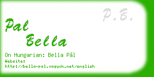 pal bella business card